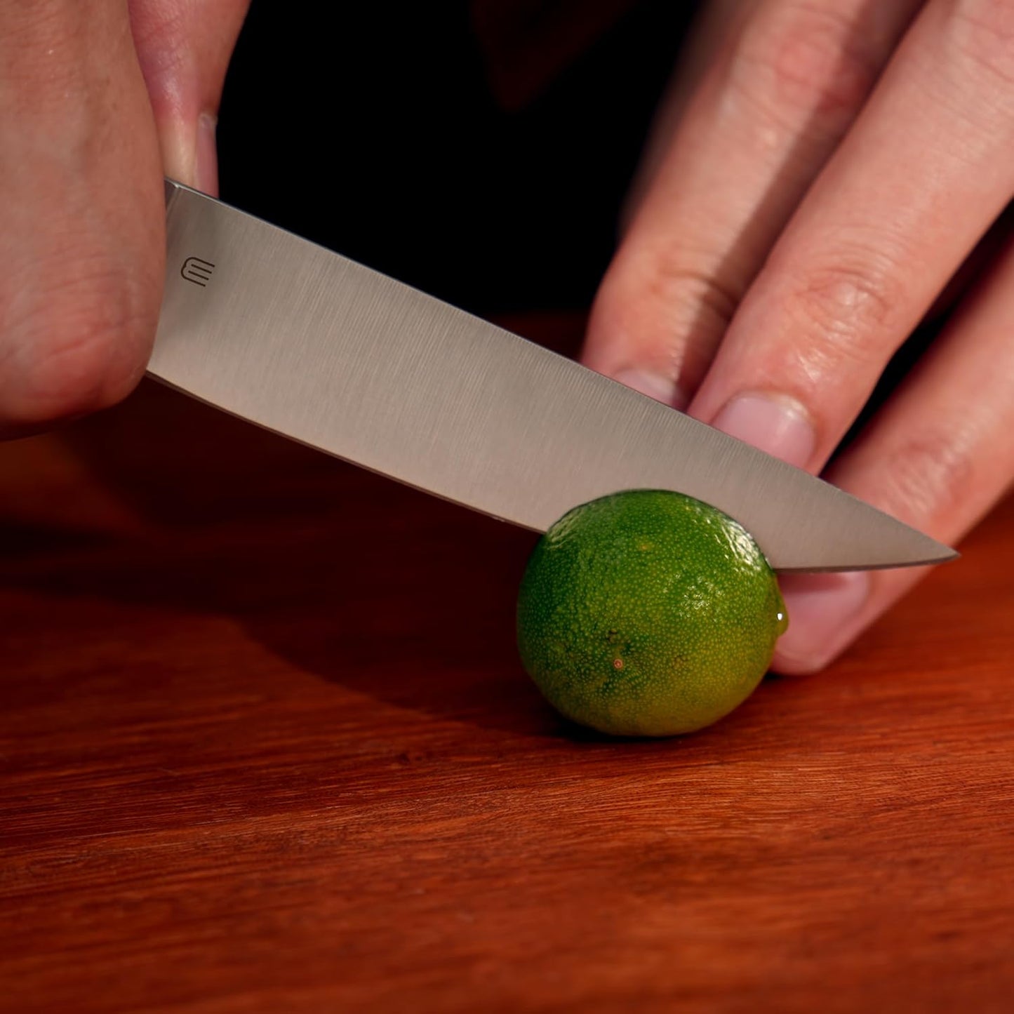 3.5 Inch Paring Knife, AR-RPM9 Steel Fruit Vegetable Knife with Ergonomic ABS Handle Oak Sheath, Ultra Sharp Kitchen Knife for Peeling Coring Cutting, Gift for Home Chefs