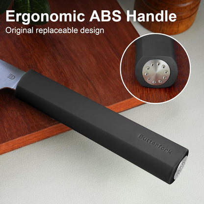 3.5 Inch Paring Knife, AR-RPM9 Steel Fruit Vegetable Knife with Ergonomic ABS Handle Oak Sheath, Ultra Sharp Kitchen Knife for Peeling Coring Cutting, Gift for Home Chefs