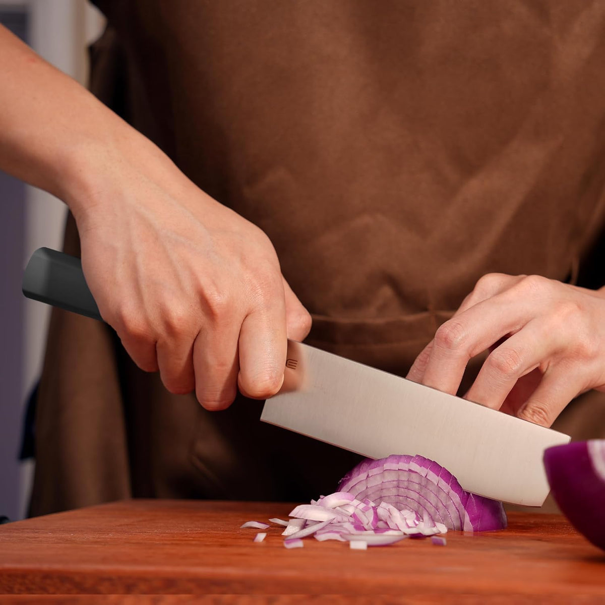 3.5 Inch Paring Knife, AR-RPM9 Steel Fruit Vegetable Knife with Ergonomic ABS Handle Oak Sheath, Ultra Sharp Kitchen Knife for Peeling Coring Cutting, Gift for Home Chefs