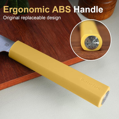 3.5 Inch Paring Knife, AR-RPM9 Steel Fruit Vegetable Knife with Ergonomic ABS Handle Oak Sheath, Ultra Sharp Kitchen Knife for Peeling Coring Cutting, Gift for Home Chefs