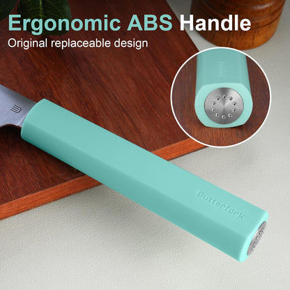 3.5 Inch Paring Knife, AR-RPM9 Steel Fruit Vegetable Knife with Ergonomic ABS Handle Oak Sheath, Ultra Sharp Kitchen Knife for Peeling Coring Cutting, Gift for Home Chefs