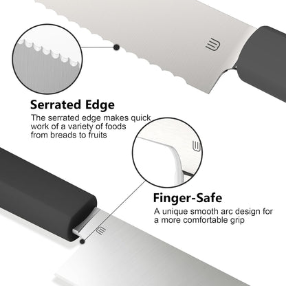3.5 Inch Paring Knife, AR-RPM9 Steel Fruit Vegetable Knife with Ergonomic ABS Handle Oak Sheath, Ultra Sharp Kitchen Knife for Peeling Coring Cutting, Gift for Home Chefs