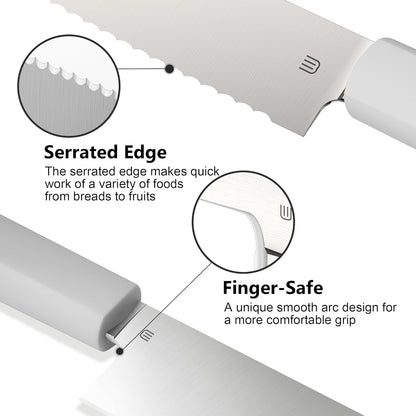 3.5 Inch Paring Knife, AR-RPM9 Steel Fruit Vegetable Knife with Ergonomic ABS Handle Oak Sheath, Ultra Sharp Kitchen Knife for Peeling Coring Cutting, Gift for Home Chefs