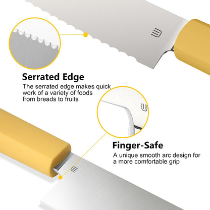 3.5 Inch Paring Knife, AR-RPM9 Steel Fruit Vegetable Knife with Ergonomic ABS Handle Oak Sheath, Ultra Sharp Kitchen Knife for Peeling Coring Cutting, Gift for Home Chefs