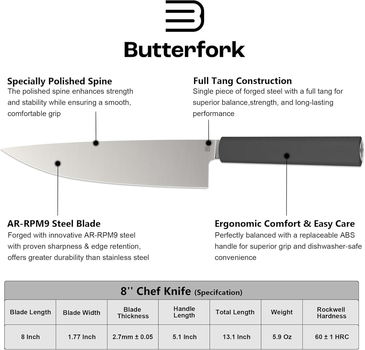 3.5 Inch Paring Knife, AR-RPM9 Steel Fruit Vegetable Knife with Ergonomic ABS Handle Oak Sheath, Ultra Sharp Kitchen Knife for Peeling Coring Cutting, Gift for Home Chefs