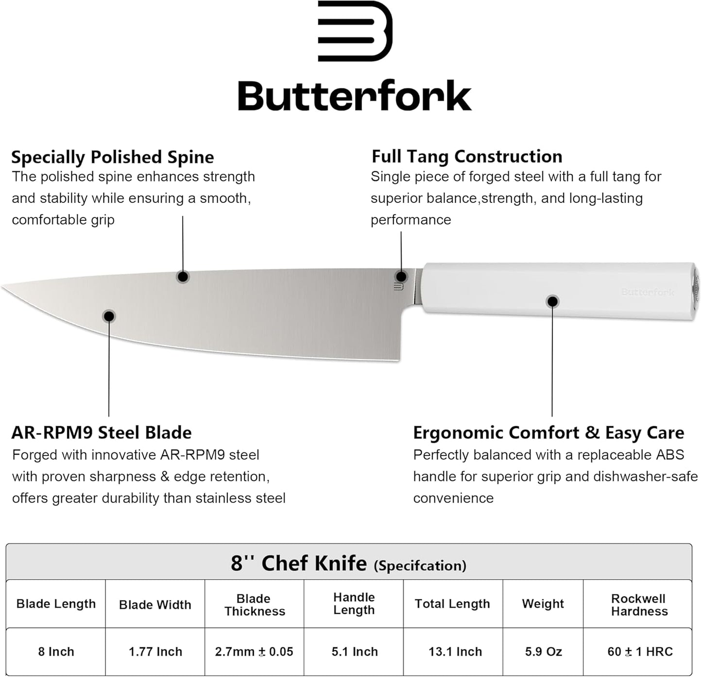 3.5 Inch Paring Knife, AR-RPM9 Steel Fruit Vegetable Knife with Ergonomic ABS Handle Oak Sheath, Ultra Sharp Kitchen Knife for Peeling Coring Cutting, Gift for Home Chefs