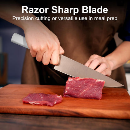 3.5 Inch Paring Knife, AR-RPM9 Steel Fruit Vegetable Knife with Ergonomic ABS Handle Oak Sheath, Ultra Sharp Kitchen Knife for Peeling Coring Cutting, Gift for Home Chefs