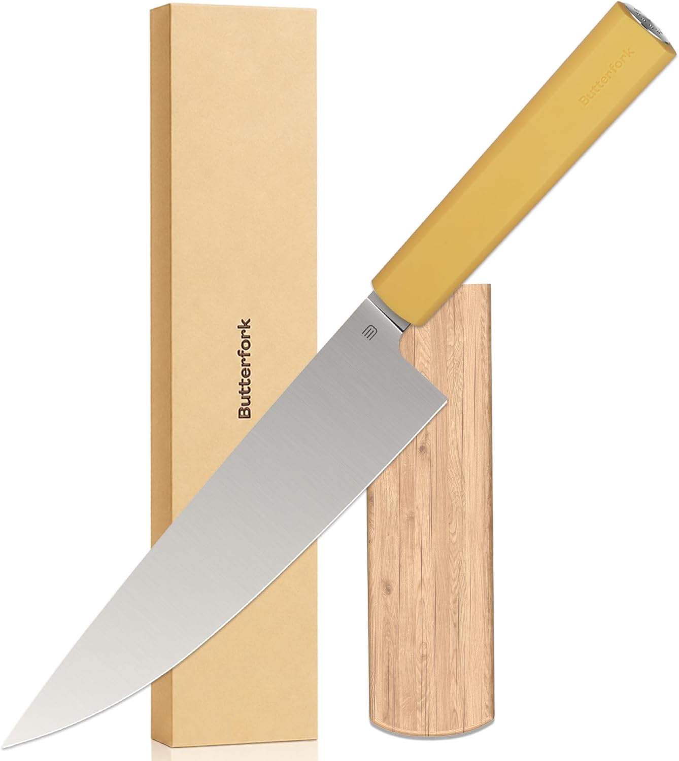 3.5 Inch Paring Knife, AR-RPM9 Steel Fruit Vegetable Knife with Ergonomic ABS Handle Oak Sheath, Ultra Sharp Kitchen Knife for Peeling Coring Cutting, Gift for Home Chefs