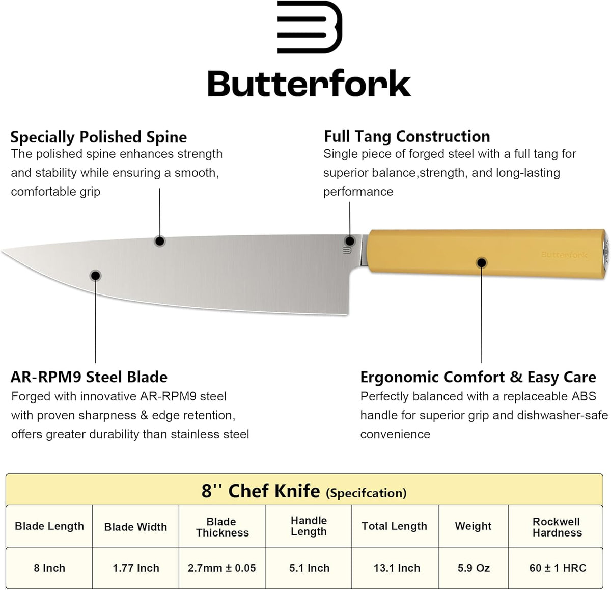 3.5 Inch Paring Knife, AR-RPM9 Steel Fruit Vegetable Knife with Ergonomic ABS Handle Oak Sheath, Ultra Sharp Kitchen Knife for Peeling Coring Cutting, Gift for Home Chefs