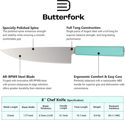 3.5 Inch Paring Knife, AR-RPM9 Steel Fruit Vegetable Knife with Ergonomic ABS Handle Oak Sheath, Ultra Sharp Kitchen Knife for Peeling Coring Cutting, Gift for Home Chefs