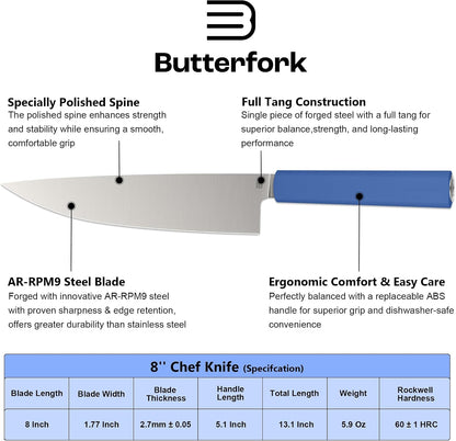 3.5 Inch Paring Knife, AR-RPM9 Steel Fruit Vegetable Knife with Ergonomic ABS Handle Oak Sheath, Ultra Sharp Kitchen Knife for Peeling Coring Cutting, Gift for Home Chefs