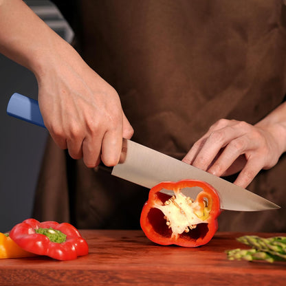 3.5 Inch Paring Knife, AR-RPM9 Steel Fruit Vegetable Knife with Ergonomic ABS Handle Oak Sheath, Ultra Sharp Kitchen Knife for Peeling Coring Cutting, Gift for Home Chefs