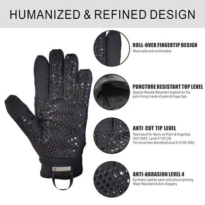 Level 5 Needle Resistant Gloves ANSI A9 Anti-Cut | Needle Puncture, Anti-Slash, Touchscreen, Cut Resistant