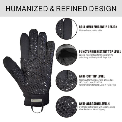 Level 5 Needle Resistant Gloves ANSI A9 Anti-Cut | Needle Puncture, Anti-Slash, Touchscreen, Cut Resistant