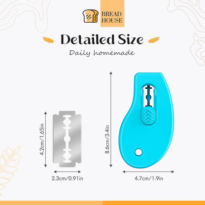 Bread Lame Sourdough Scoring Tool, Extractable & Magnetic Bread Scoring Tool, Bread Scoring Knife for Sourdough Bread Baking, Bread Scorer Tool with 5 Replaceable Razor Blades