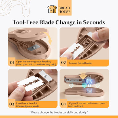 Bread Lame Sourdough Scoring Tool, Extractable & Magnetic Bread Scoring Tool, Bread Scoring Knife for Sourdough Bread Baking, Bread Scorer Tool with 5 Replaceable Razor Blades