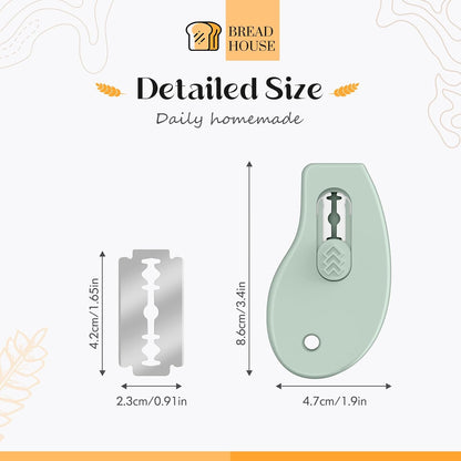 Bread Lame Sourdough Scoring Tool, Extractable & Magnetic Bread Scoring Tool, Bread Scoring Knife for Sourdough Bread Baking, Bread Scorer Tool with 5 Replaceable Razor Blades