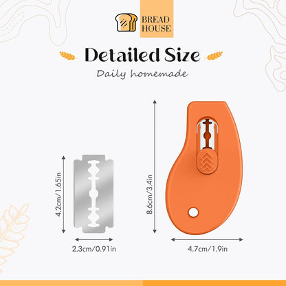 Bread Lame Sourdough Scoring Tool, Extractable & Magnetic Bread Scoring Tool, Bread Scoring Knife for Sourdough Bread Baking, Bread Scorer Tool with 5 Replaceable Razor Blades