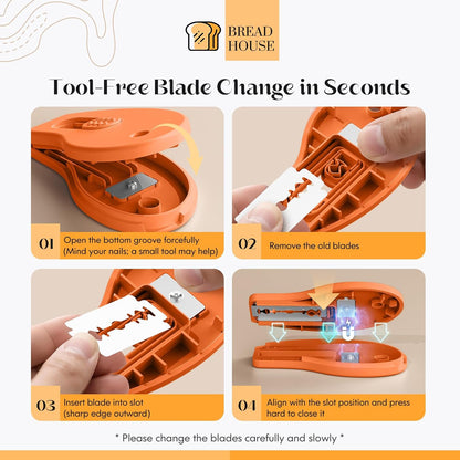 Bread Lame Sourdough Scoring Tool, Extractable & Magnetic Bread Scoring Tool, Bread Scoring Knife for Sourdough Bread Baking, Bread Scorer Tool with 5 Replaceable Razor Blades
