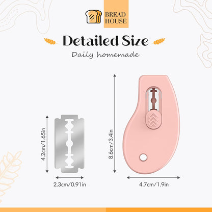 Bread Lame Sourdough Scoring Tool, Extractable & Magnetic Bread Scoring Tool, Bread Scoring Knife for Sourdough Bread Baking, Bread Scorer Tool with 5 Replaceable Razor Blades