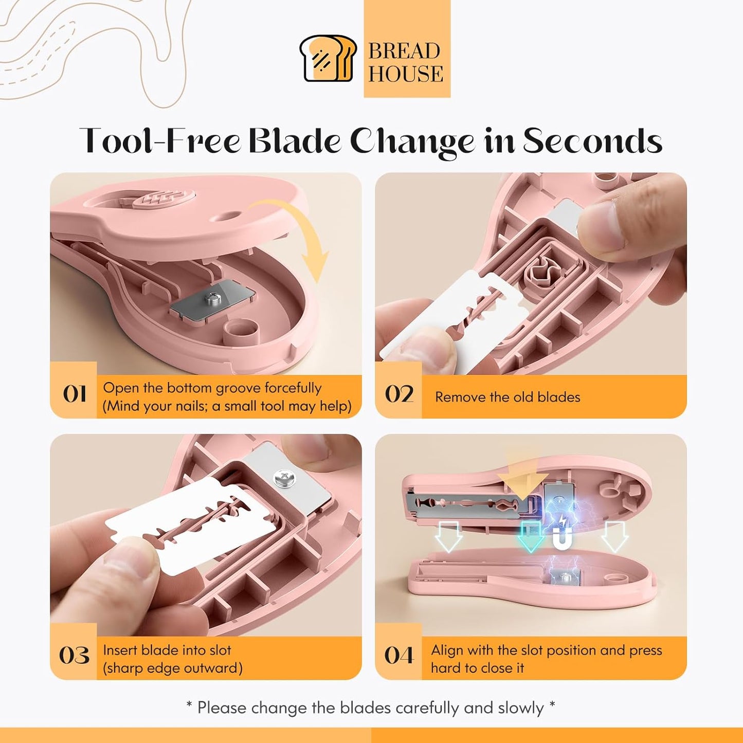 Bread Lame Sourdough Scoring Tool, Extractable & Magnetic Bread Scoring Tool, Bread Scoring Knife for Sourdough Bread Baking, Bread Scorer Tool with 5 Replaceable Razor Blades