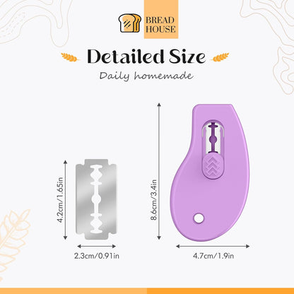 Bread Lame Sourdough Scoring Tool, Extractable & Magnetic Bread Scoring Tool, Bread Scoring Knife for Sourdough Bread Baking, Bread Scorer Tool with 5 Replaceable Razor Blades