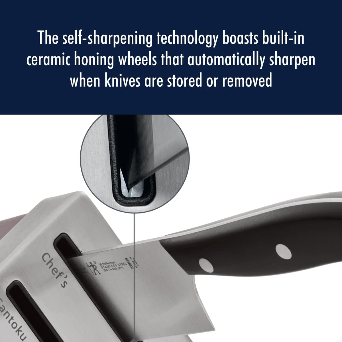 Statement 13-pc Self-Sharpening Knife Block Set