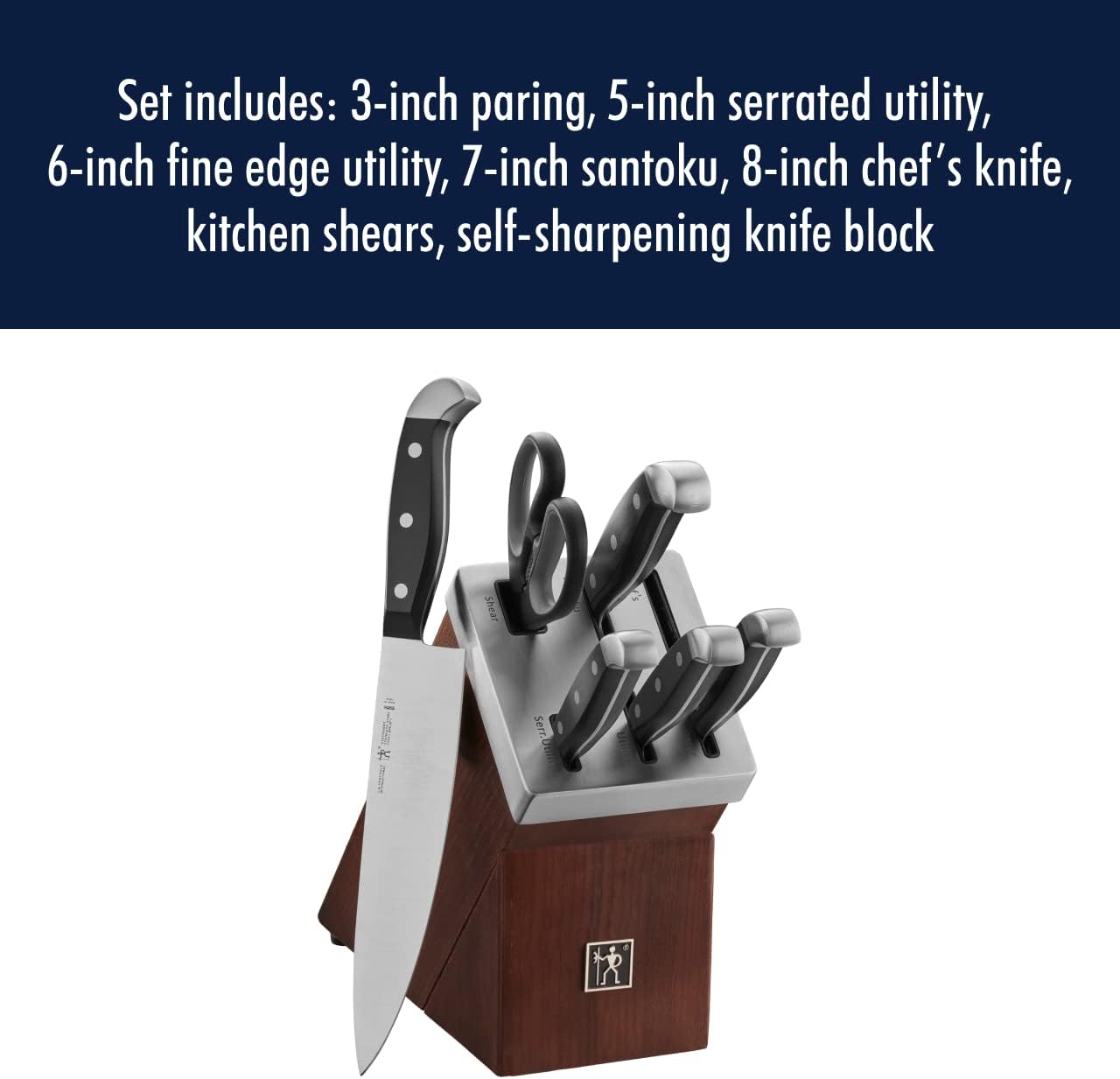 Statement 13-pc Self-Sharpening Knife Block Set