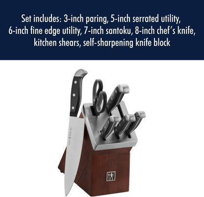 Statement 13-pc Self-Sharpening Knife Block Set