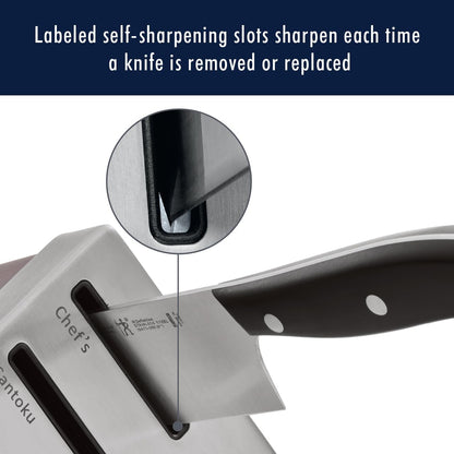 Statement 13-pc Self-Sharpening Knife Block Set