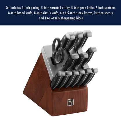 Statement 13-pc Self-Sharpening Knife Block Set