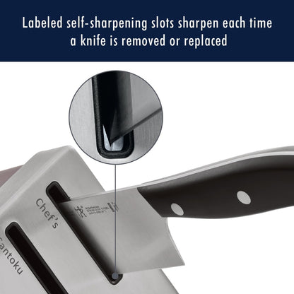 Statement 13-pc Self-Sharpening Knife Block Set