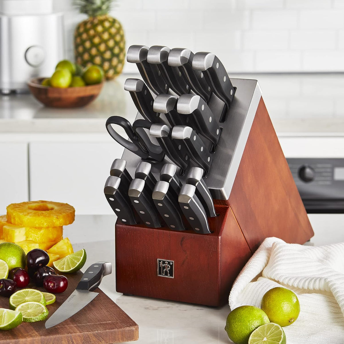 Statement 13-pc Self-Sharpening Knife Block Set