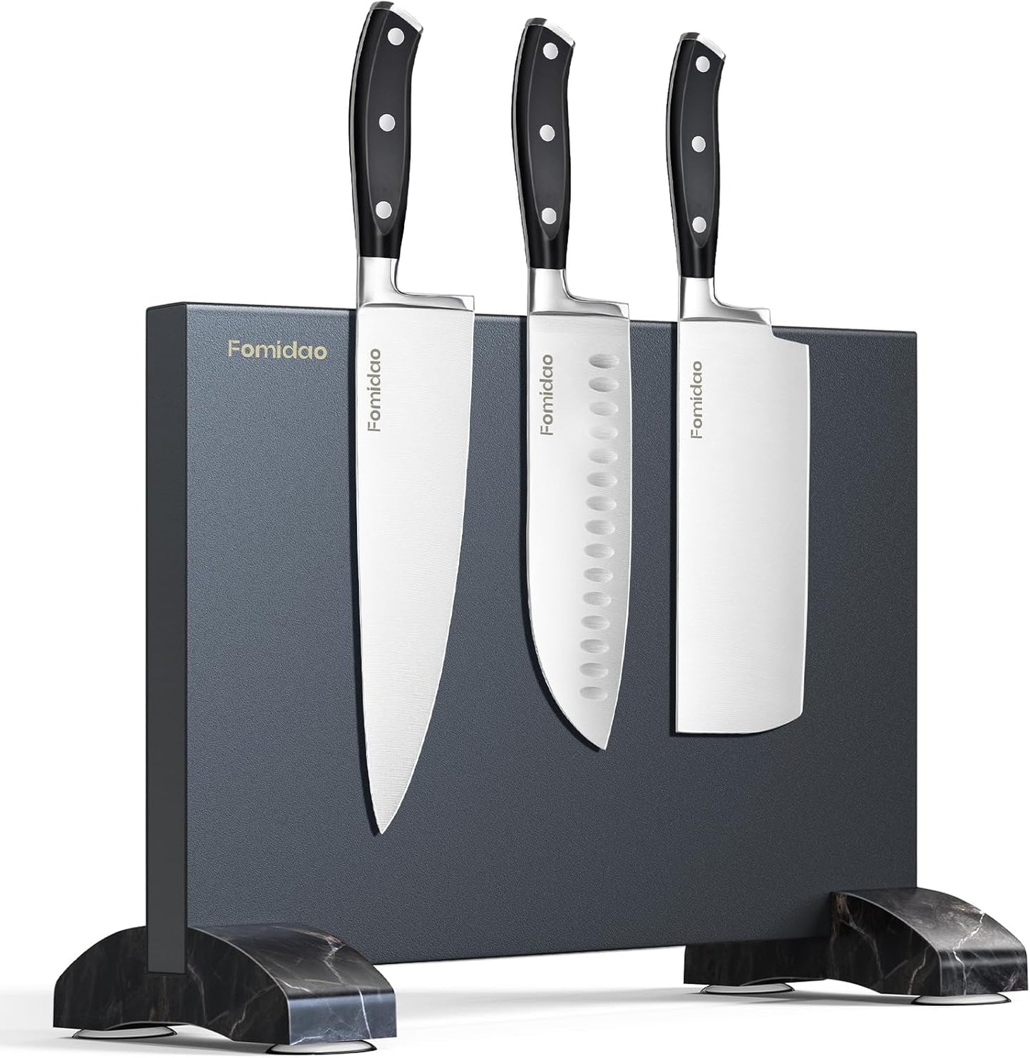 6 Pieces Knife Set with Magnetic Block,Ultra-Sharp High-carbon Steel Kitchen Knife Set, Professional Knife Block Set with Ergonomic Handle and Sharpener