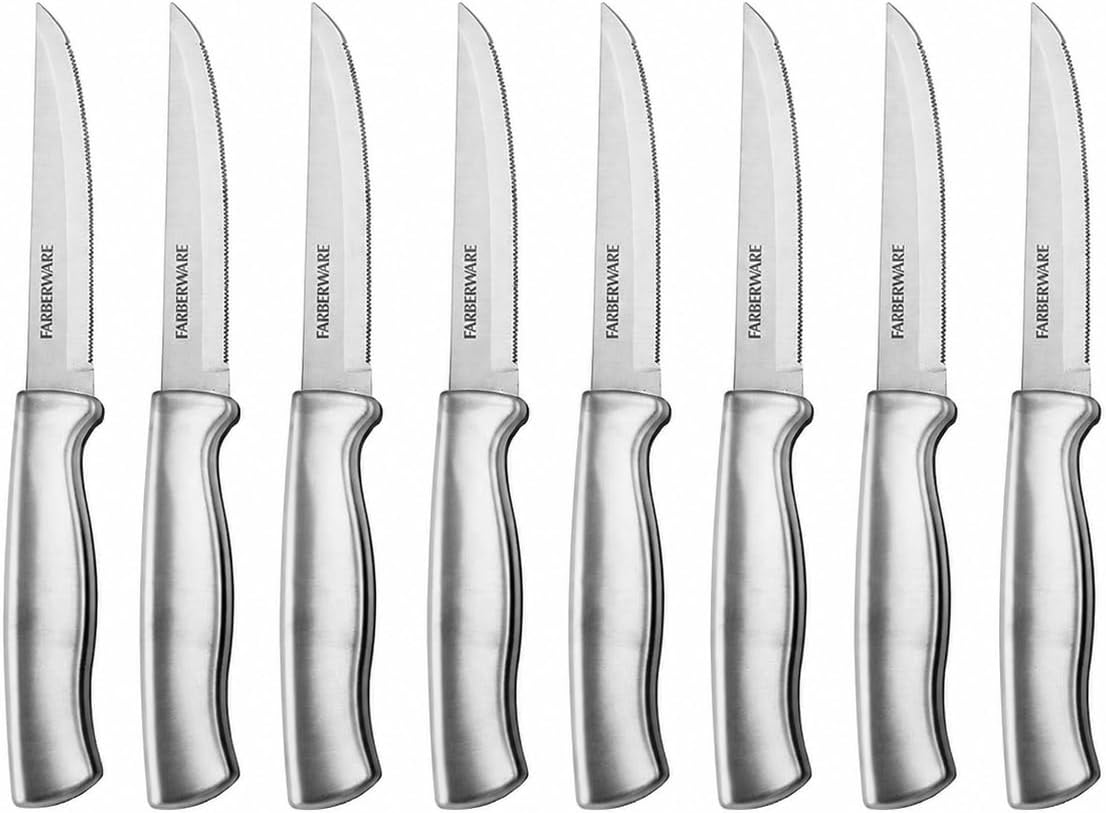 Stainless Steel Steak Knife Set, 8-Piece, Stainless Steel