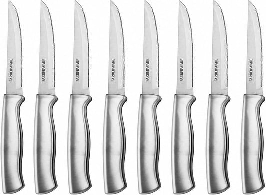 Stainless Steel Steak Knife Set, 8-Piece, Stainless Steel