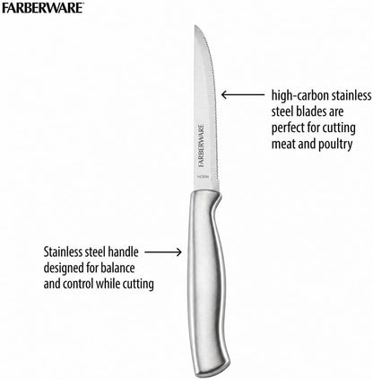 Stainless Steel Steak Knife Set, 8-Piece, Stainless Steel