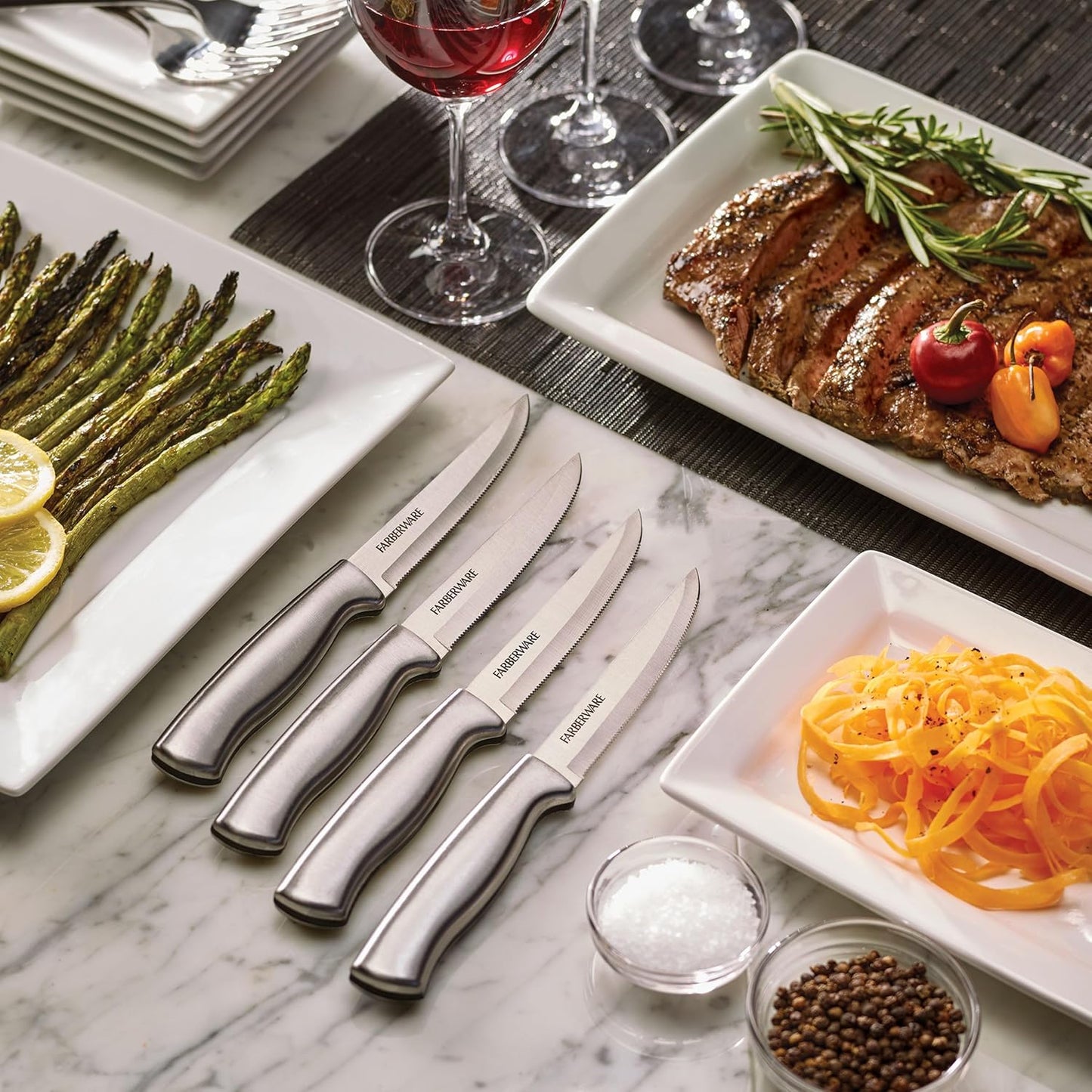 Stainless Steel Steak Knife Set, 8-Piece, Stainless Steel