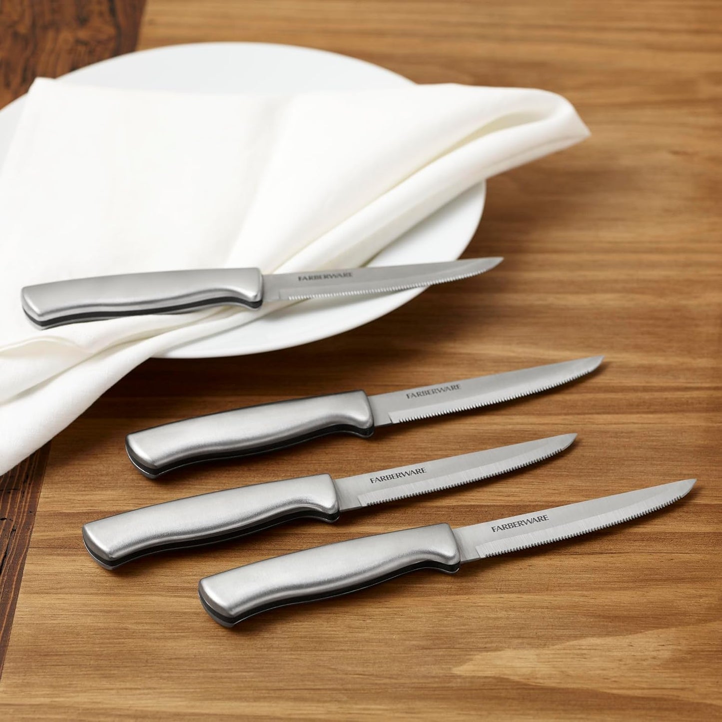 Stainless Steel Steak Knife Set, 8-Piece, Stainless Steel