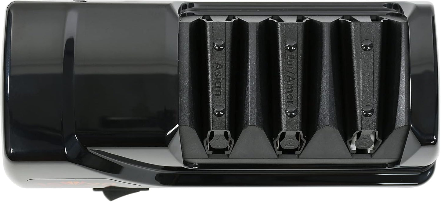 Professional Electric Knife Sharpeners AngleSelect for 15- and 20-Degree Straight-Edge and Serrated Knives with Diamond Abrasives & Precision Angle Control, 2-Stage, Black