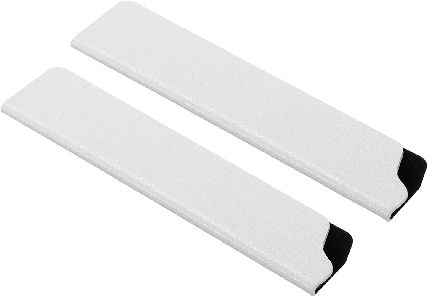 2 Pcs ABS Knife Cover Sleeves, 5x1 Inch Knife Blade Edge Guard Sheath Universal Blade Protector Flocking for Home Kitchen, White