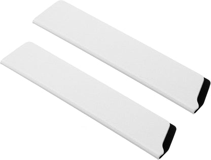 2 Pcs ABS Knife Cover Sleeves, 5x1 Inch Knife Blade Edge Guard Sheath Universal Blade Protector Flocking for Home Kitchen, White