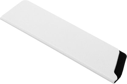 2 Pcs ABS Knife Cover Sleeves, 5x1 Inch Knife Blade Edge Guard Sheath Universal Blade Protector Flocking for Home Kitchen, White