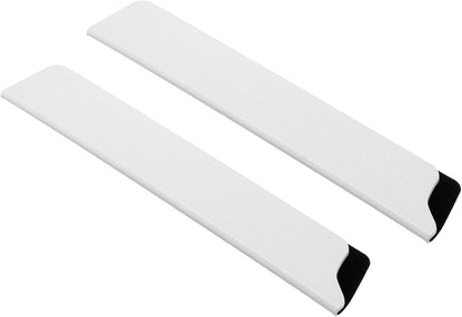 2 Pcs ABS Knife Cover Sleeves, 5x1 Inch Knife Blade Edge Guard Sheath Universal Blade Protector Flocking for Home Kitchen, White
