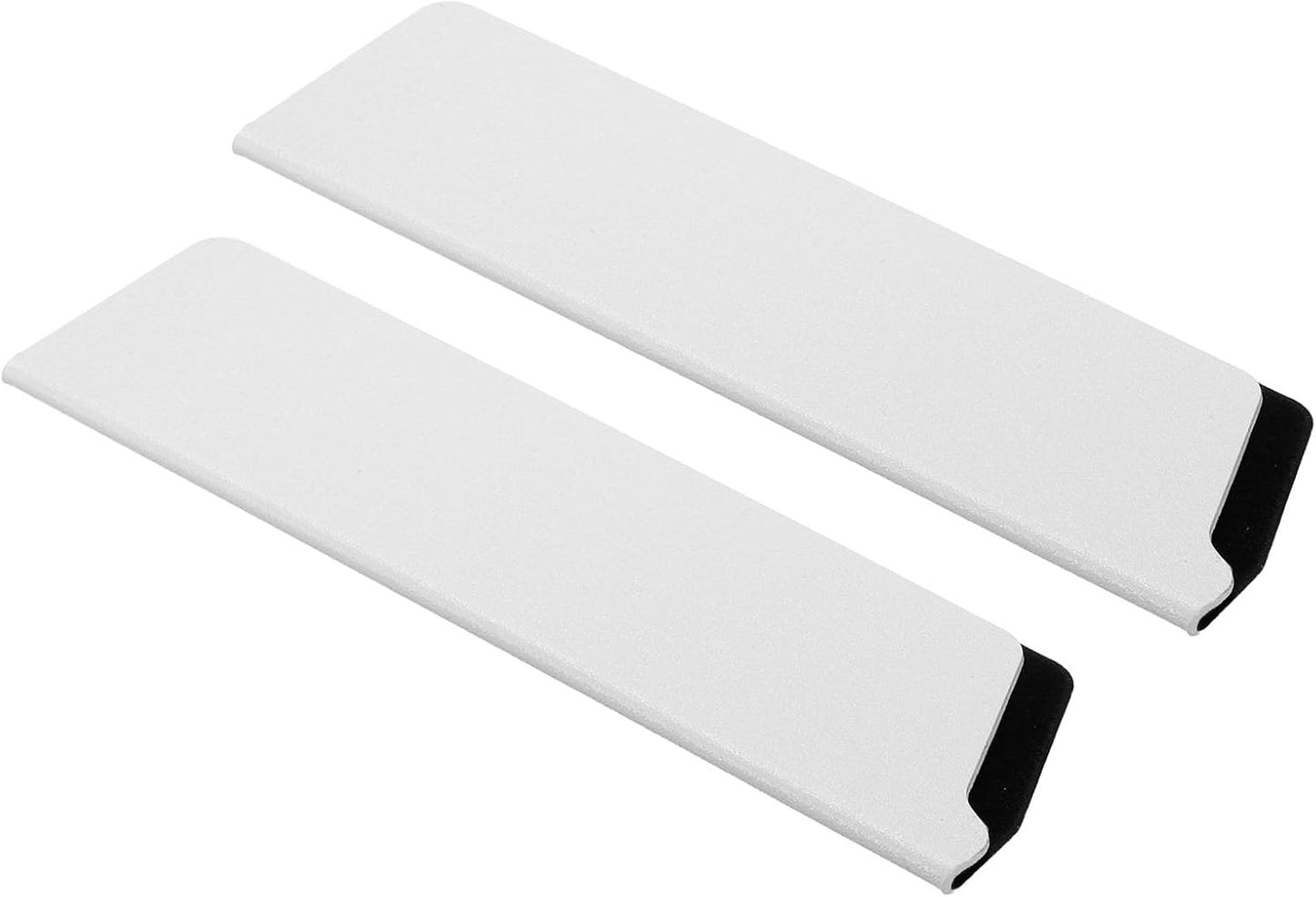 2 Pcs ABS Knife Cover Sleeves, 5x1 Inch Knife Blade Edge Guard Sheath Universal Blade Protector Flocking for Home Kitchen, White