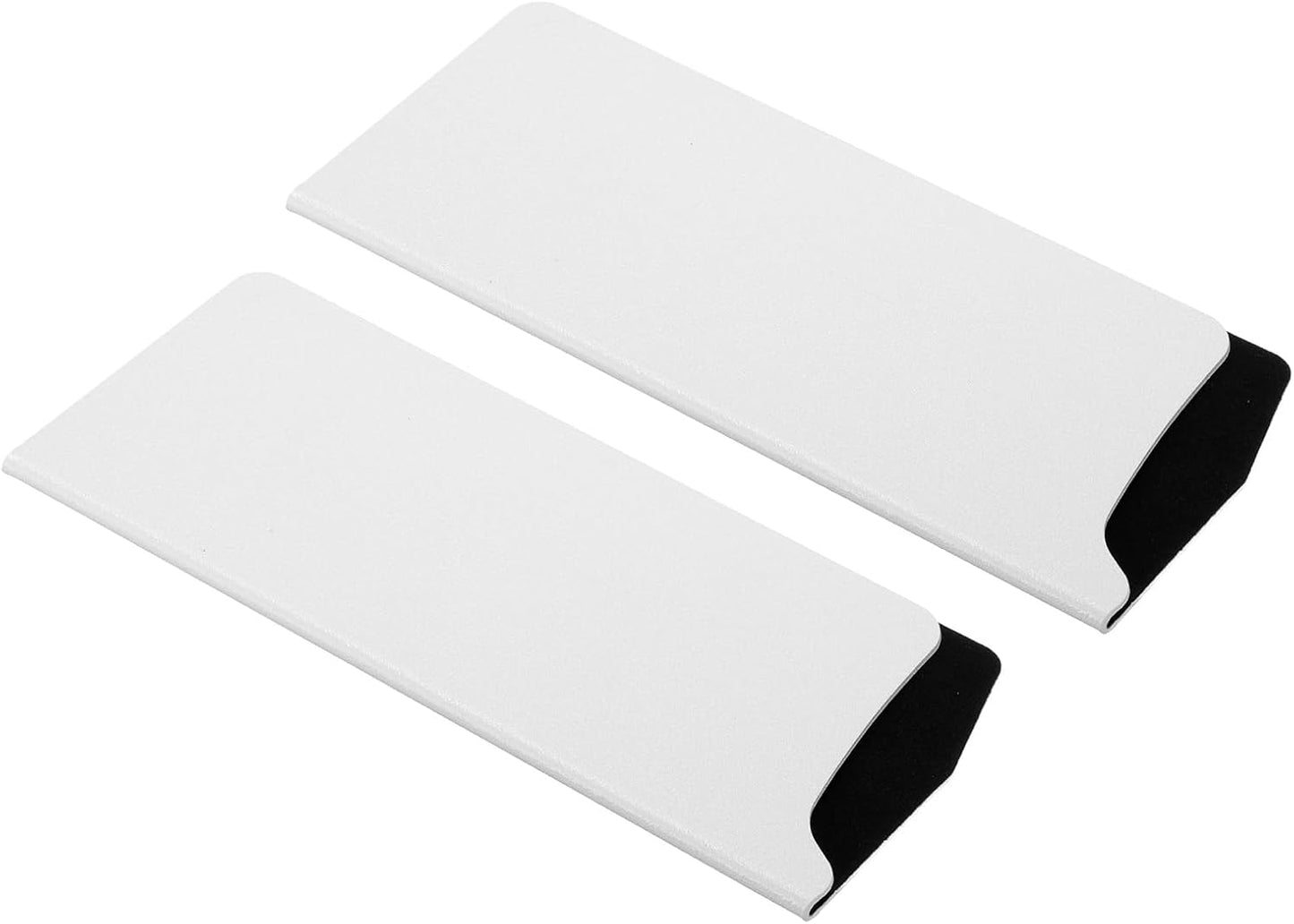 2 Pcs ABS Knife Cover Sleeves, 5x1 Inch Knife Blade Edge Guard Sheath Universal Blade Protector Flocking for Home Kitchen, White