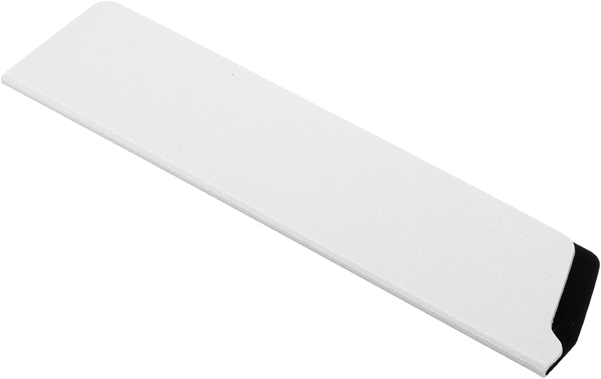 2 Pcs ABS Knife Cover Sleeves, 5x1 Inch Knife Blade Edge Guard Sheath Universal Blade Protector Flocking for Home Kitchen, White
