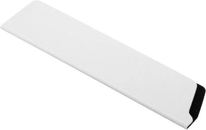 2 Pcs ABS Knife Cover Sleeves, 5x1 Inch Knife Blade Edge Guard Sheath Universal Blade Protector Flocking for Home Kitchen, White