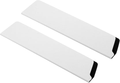 2 Pcs ABS Knife Cover Sleeves, 5x1 Inch Knife Blade Edge Guard Sheath Universal Blade Protector Flocking for Home Kitchen, White