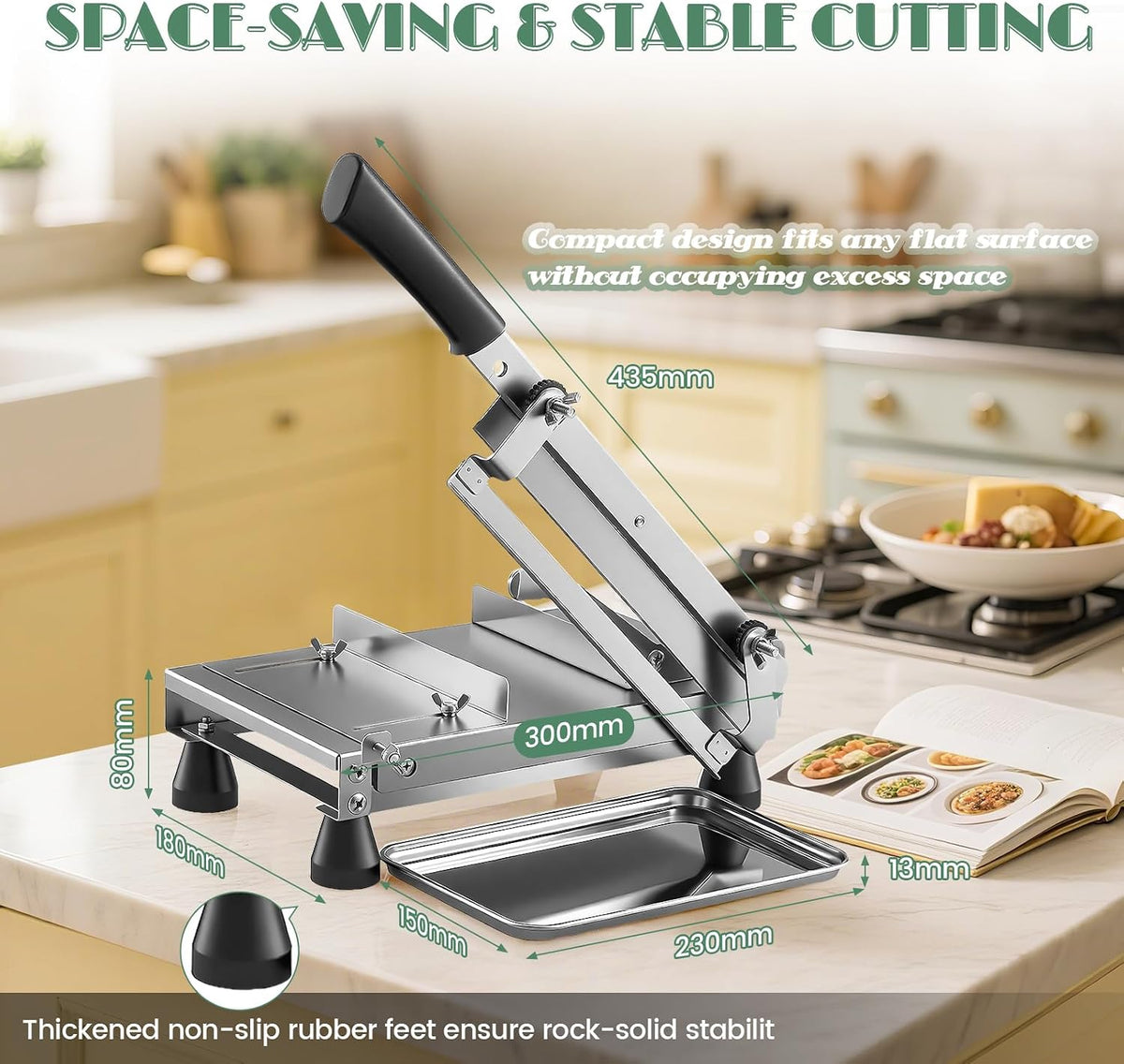 Cheese Slicer Stainless Steel Multipurpose Adjustable Thickness